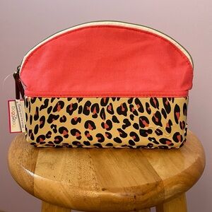 BOGG BAG Coral and Leopard Cosmetic Bag